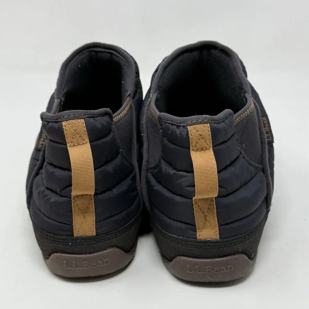 LL Bean Mountain Classic Quilted Ankle Boots II Mens 12 M Black Mesh Comfort